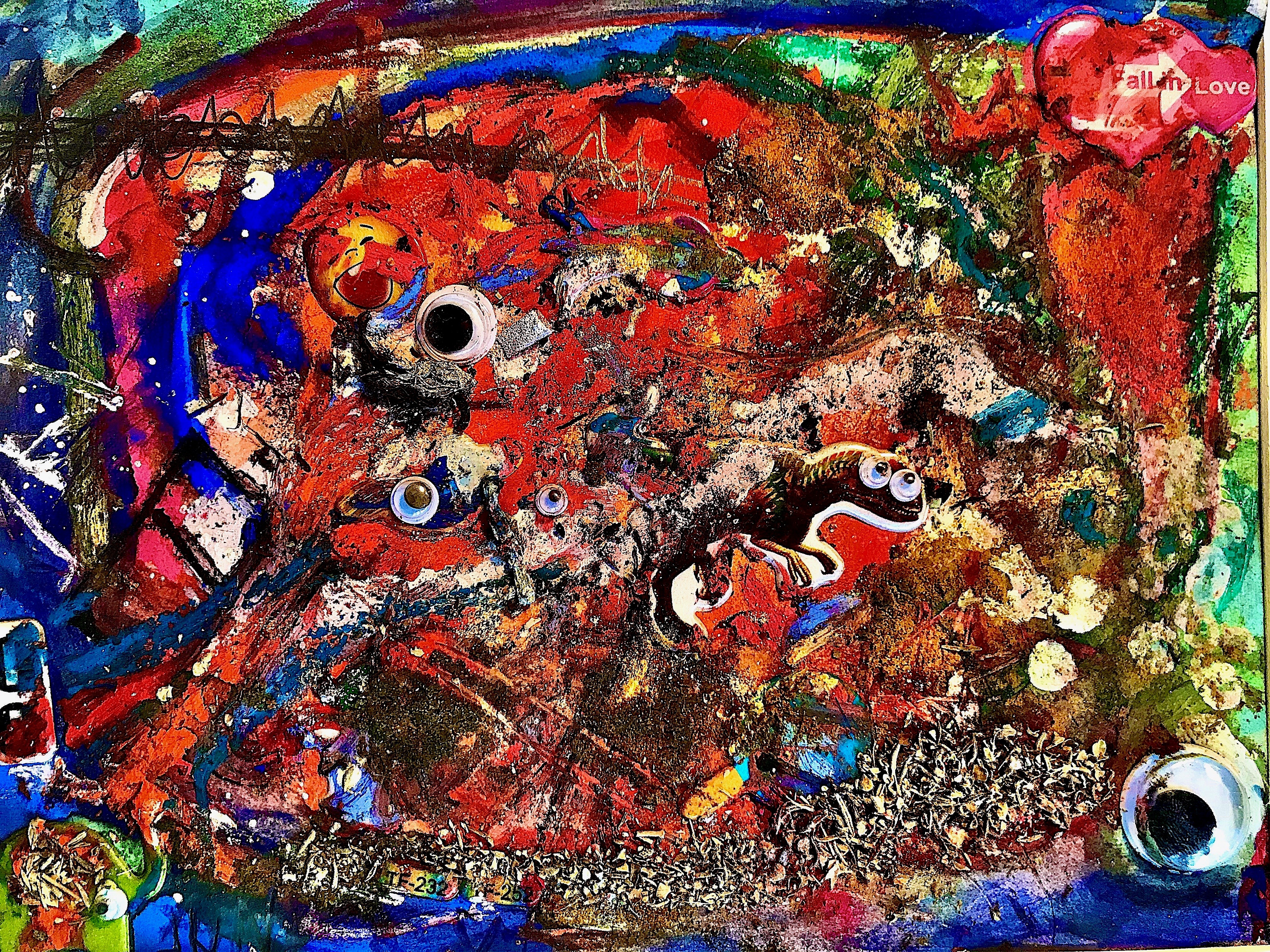 Improvised Painting 2: Dino Heaven