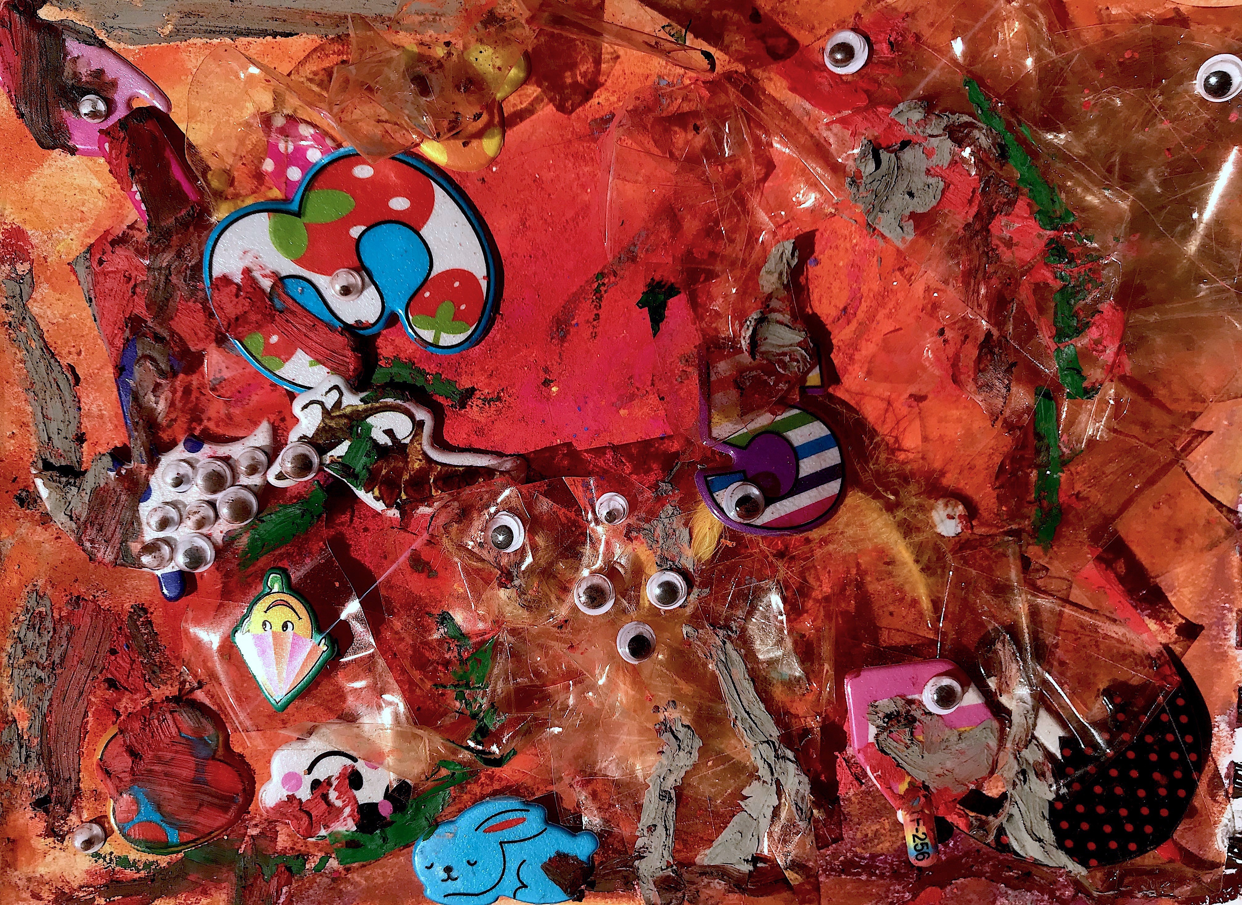 Improvised Painting 5: Blue Rabbit