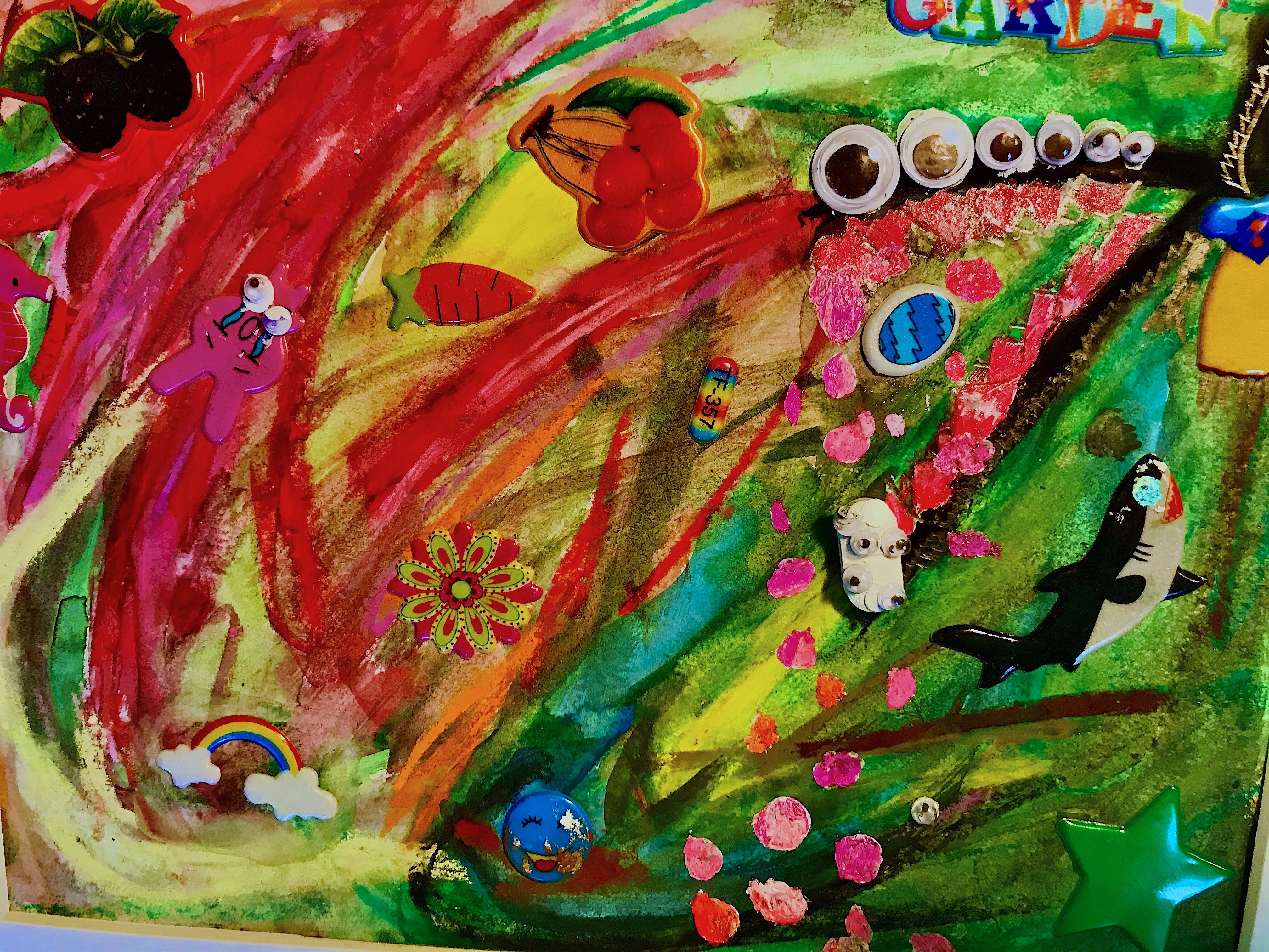 Improvised Painting 10: Garden of Pink