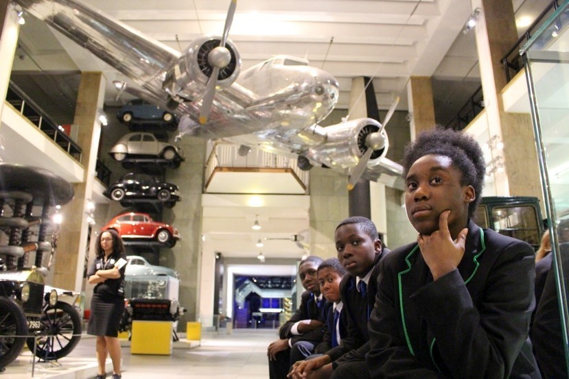 Students at the Science museum