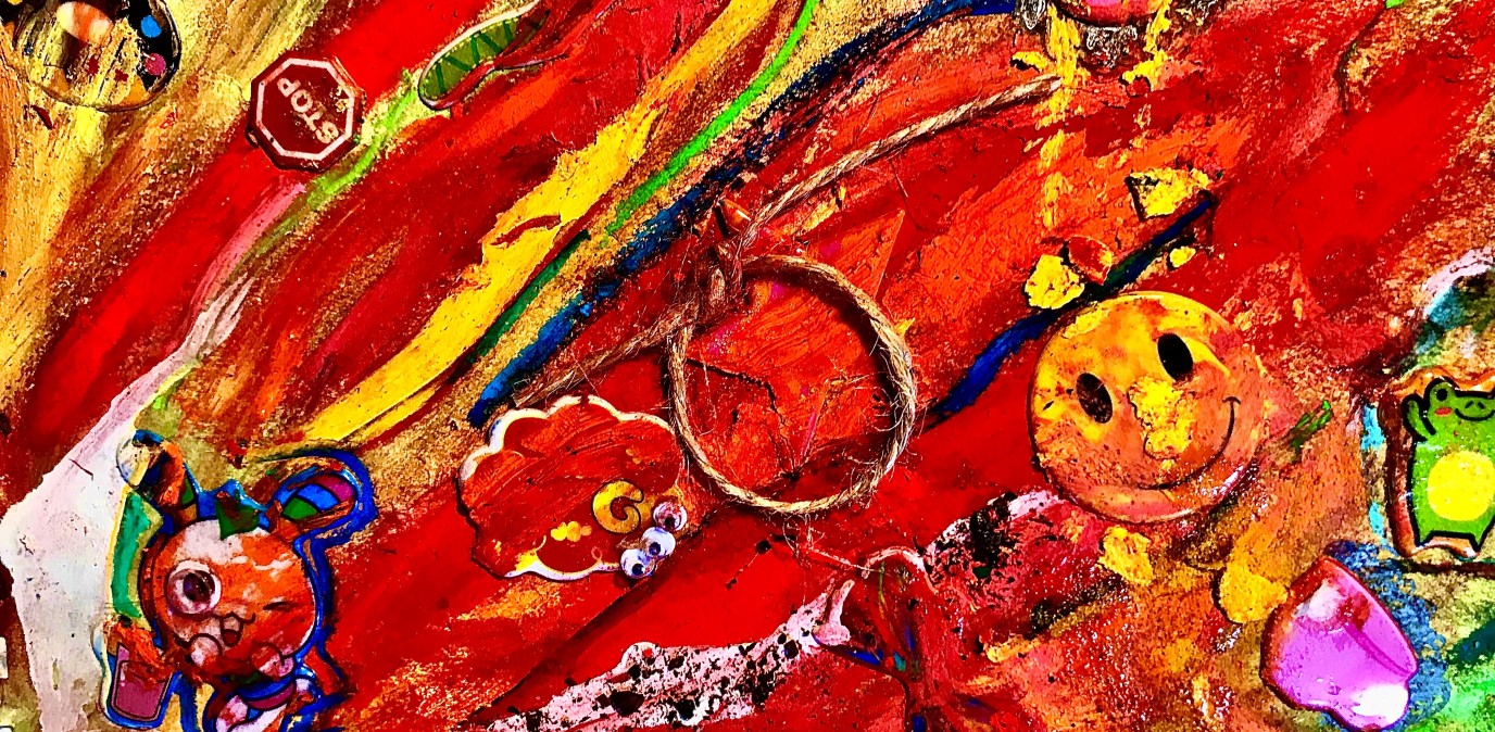 Improvised Painting 8: Party Rings