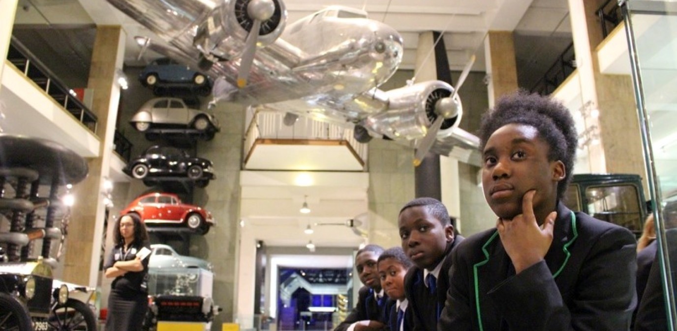 Students at the Science museum